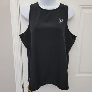 Orangetheory Fitness Black Lightweight Mesh Panel Run Tank Logo Size Small